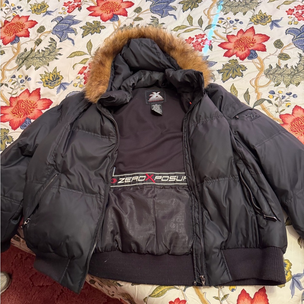 ZeroXposur Black Jacket with Logo Detail
